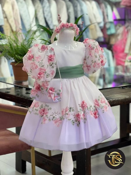 فستان بناتي & حقيبه & طوق